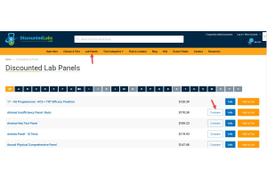 How to Compare Lab Panels on DiscountedLabs.com: Video